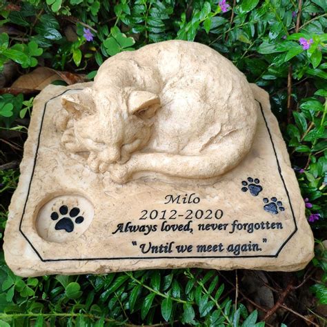Somiss Cat Memorial Stones Personalized Pet Memorial