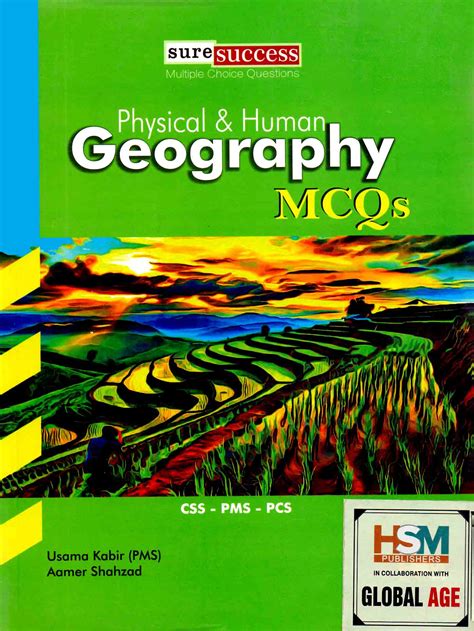HSM Physical And Human Geography MCQs Book By Aamer Shahzad Pak Army Ranks