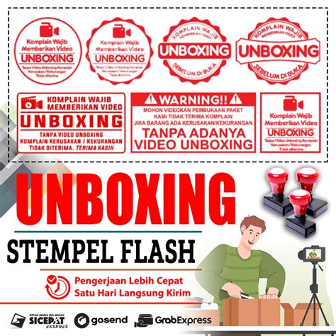 Jual Stempel Video Unboxing Stempel Flash Otomatis Indonesiashopee