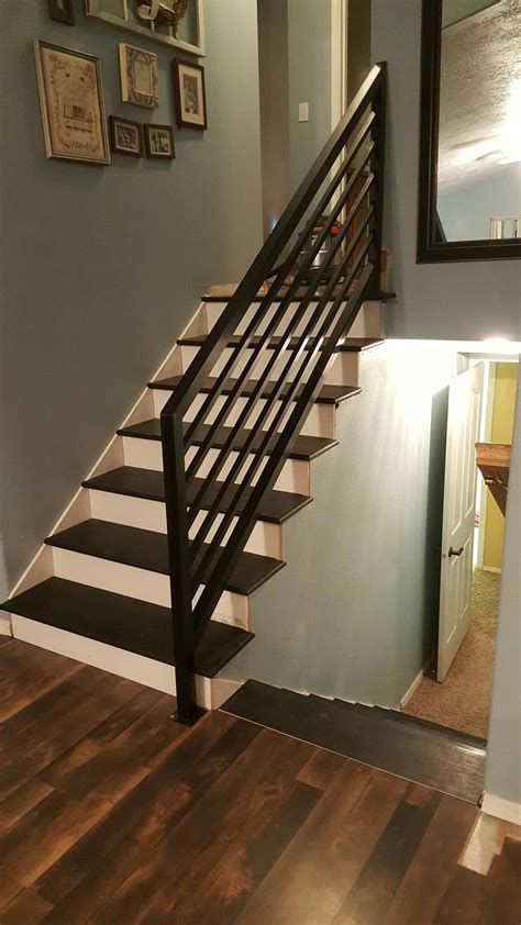 Pin By Angelyn M On For The Home Diy Stair Railing Stair Remodel Diy