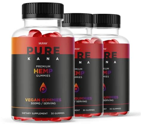 3 Pack Pure Kana Gummies Purekana Gummies For Men And Women 3 Bottle