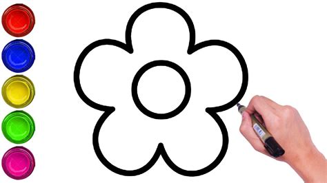 How To Draw A Flower For Kids Easy