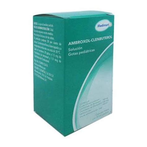 Ambroxol clenbuterol Medi Mart solución gotas pediátricas 30 ml Walmart