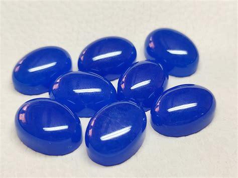 Blue Jade Gemstone Jade Cabochon Blue Jade Jewelry Gemstone Etsy