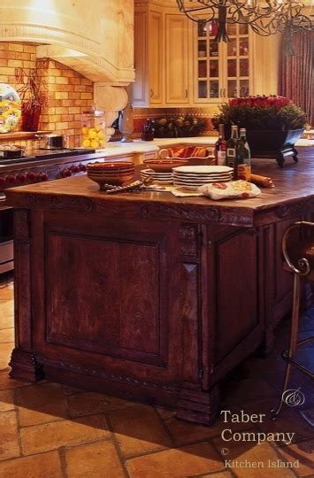 Custom Made Wood Kitchen Islands Taber And Companytaber And Company