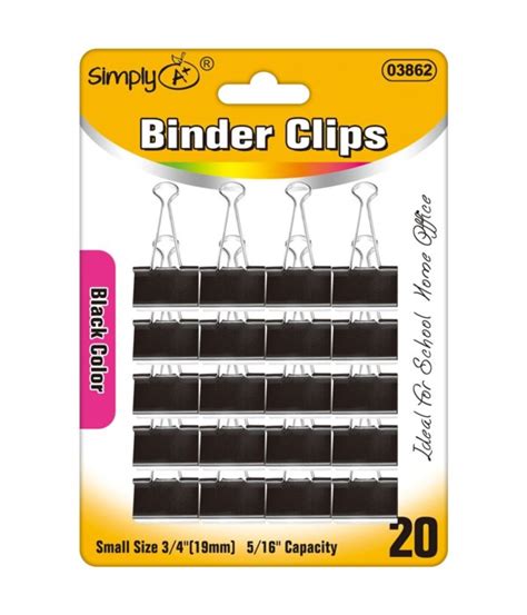 Black Binder Clips Small