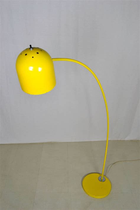 Yellow Arch Mid Century Lamp Floor Lamp Etsy Mid Century Floor