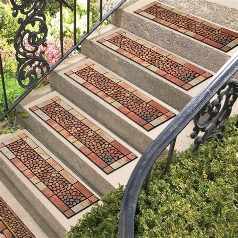 Stone And Pebbles Rubber Stair Tread Collections Etc Stair Treads