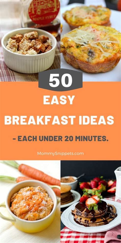 50 Easy Breakfast Ideas One Can Make In Under 20 Minutes Easy