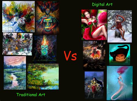 Digital Art Vs Traditional Art By Kioryalion On Deviantart