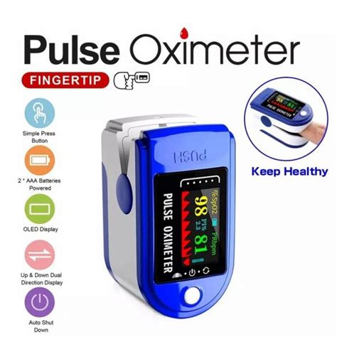 Jual Fingertip Pulse Oximeter Spo2 Oxygen Saturasi Oksigen Dan Detak