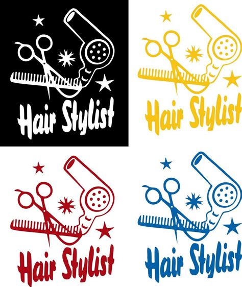 Hair Cut Stylist Beauty Salon Beautician Car Truck Window Vinyl Decal
