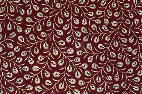 Beautiful Maroon Batik Patterns As A Background Stock Image Image Of
