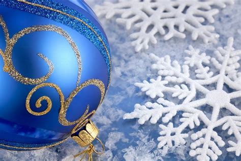 Christmas Ornaments Blue Wallpapers Wallpaper Cave