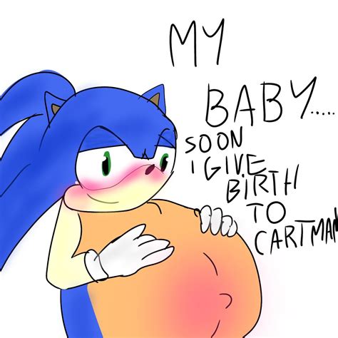 Sonic Exe Pregnant Big Belly Belly Button Baby Sonic Giving Birth To A