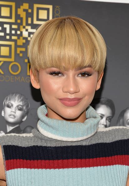 Zendayas New Blonde Pixie Is As Versatile As She Is Hype Hair