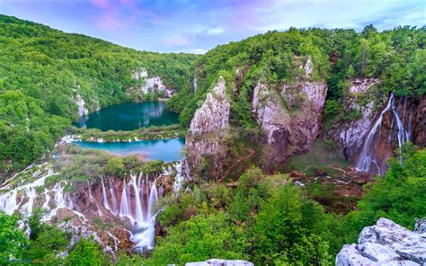 Plitvice Falls Plitvice National Park Croatia Photo Wallpaper Hd