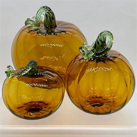 Blown Glass Pumpkins By Hurst S Handblown Glass Hurst S Handblown Glass