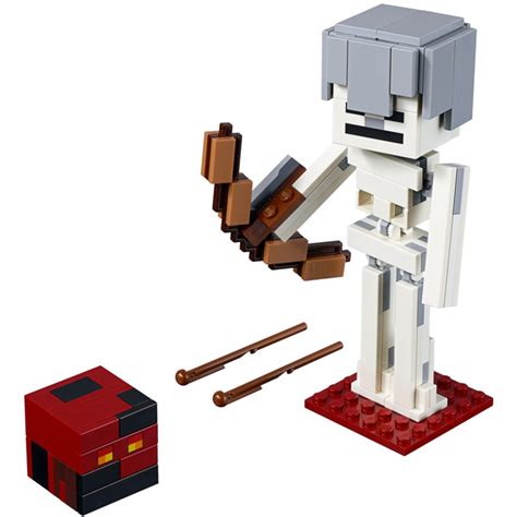 Lego Minecraft Squelette Bigfig Avec Magma Cube 21150 Inventaire