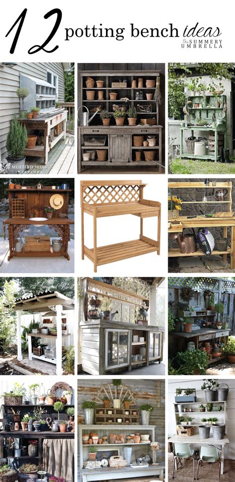 12 Rustic Garden Potting Bench Ideas For Your Next Diy