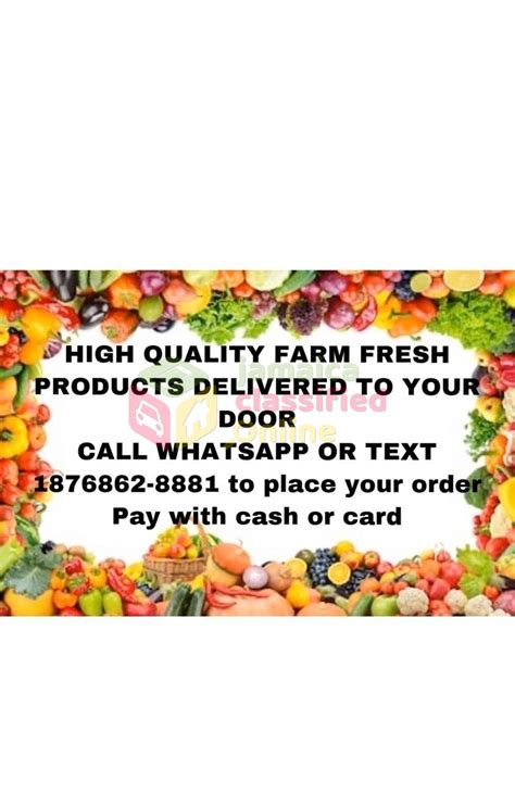Get Farm Fresh Products Delivered To Your Door For Sale In Kingston