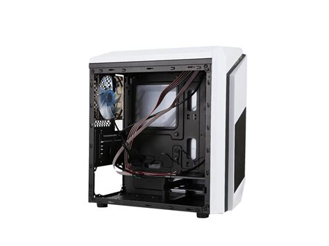 The chassis supports up to 6 case fans. DIYPC DIY-F2-W White SPCC Micro ATX Computer Case - Newegg.com