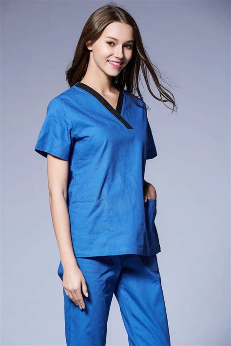 buy ss2016 new medical scrubs women 100 cotton short sleeve scrub uniforms set