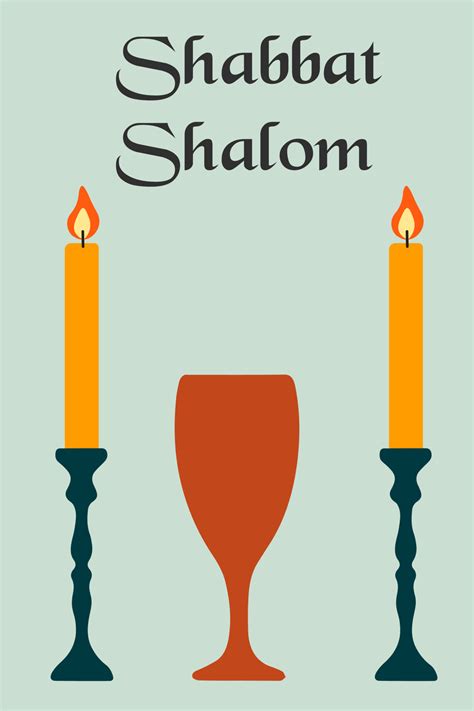 Shabbat Shalom Jewish And Hebrew Greetings Vector Cartoon
