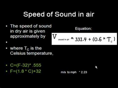Sound itself is a sensation created in the human brain in response to sensory inputs from the inner ear. Physics Tutorial: How to solve a physics problem - speed ...