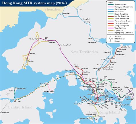 Hong Kong Mtr System Map Download Scientific Diagram