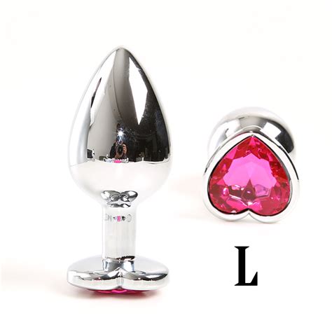 Vagina Balls Smooth Anal Beads Crystal Jewelry Heart Stainless Steel
