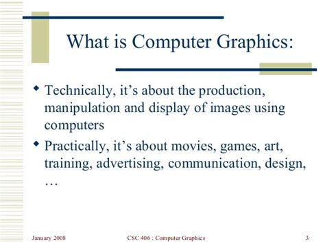 Lecture1 Introduction To Computer Graphicscomputer Graphics Tutorial