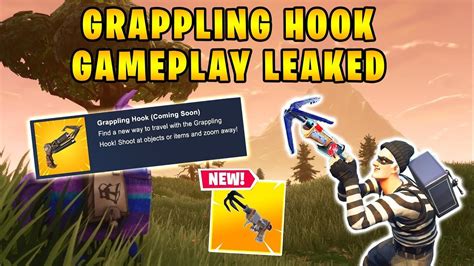 Leaked Grappling Hook Gameplay Fortnite Daily 1 Youtube