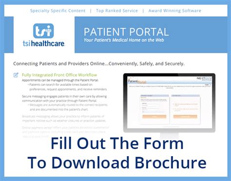 Brochure Request Patient Portal Tsi Healthcare