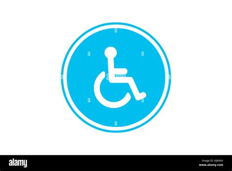 View Of Disabled Wheel Chair Person Sign For Handicap Parking Area
