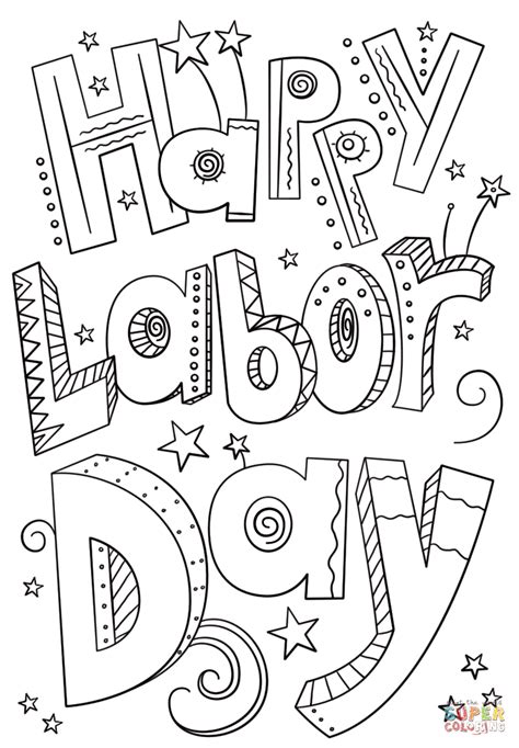 Free Printable Labor Day Coloring Pages Printable Templates