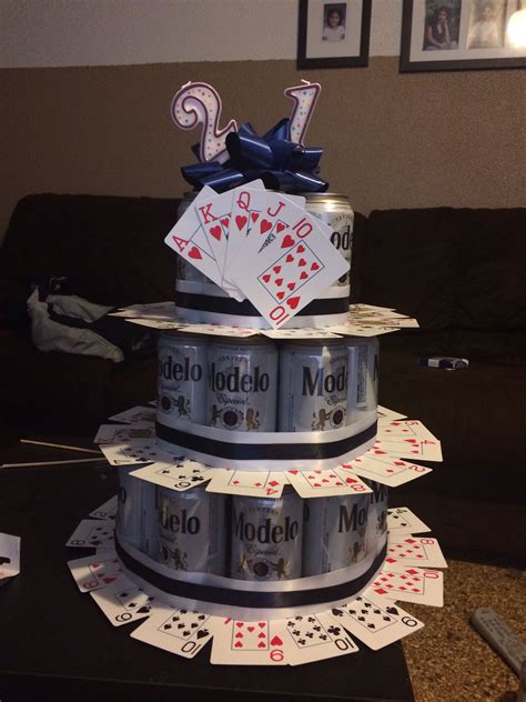Is there a better reason to throw a party than a 21st birthday? Fun 21st birthday beer cake Idea for a guy. | 21st ...