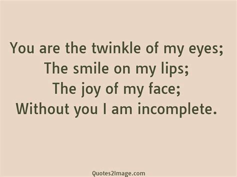 Eyes are the windows to the soul. You are the twinkle of my eyes - Love - Quotes 2 Image