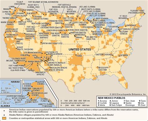 Map Of Indian Reservations In Us