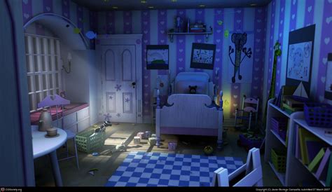 The Boo´s Room By Javier Borrego Campaña 3d Cgsociety Monsters Inc Bedroom Monsters Inc