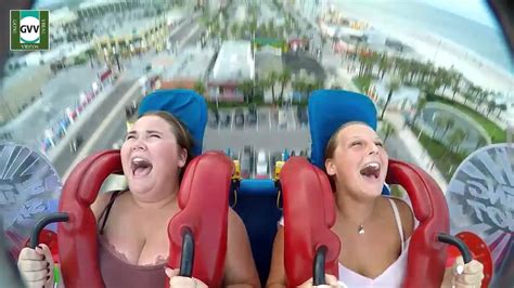 Girls Passing Out Funny Slingshot Ride Compilation Funny Slingshot