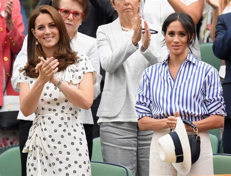 Kate Middleton And Meghan Markle Attend Wimbledon Womens Final