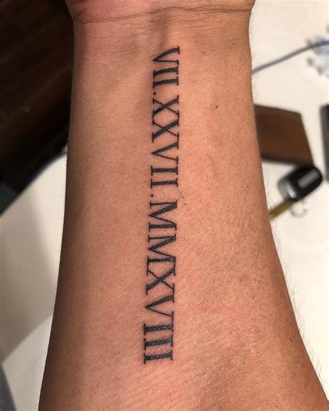 Roman Numeral Tattoo Bayarea Brentwood