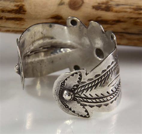 Historic Navajo Stamped Silver Bracelet Hoel S Indian Shop