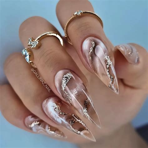 30 Pretty Marble Nails For Every Season And Mood Hairstyle