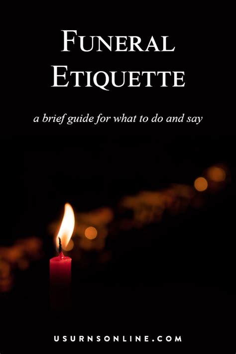 Funeral Etiquette An Essential Guide For What To Say And Do Urns Online