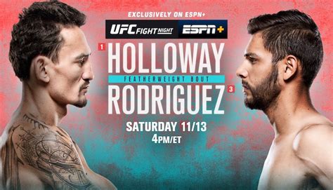 UFC Vegas Holloway Vs Rodriguez Live Results And Highlights