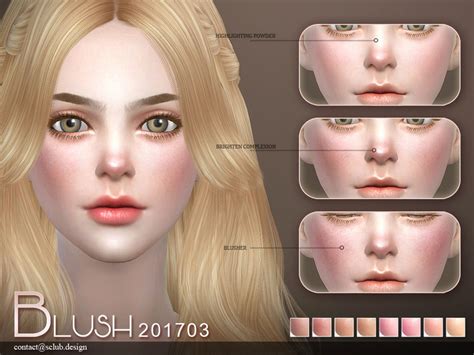 Female Cheek Makeup Blush Makeup The Sims 4 P2 Sims4 Clove Share