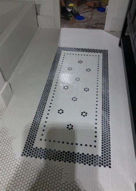 With a little planning, anyone can do it. Laying a Tile Rug for the Flip House Bathroom | Tile rug ...