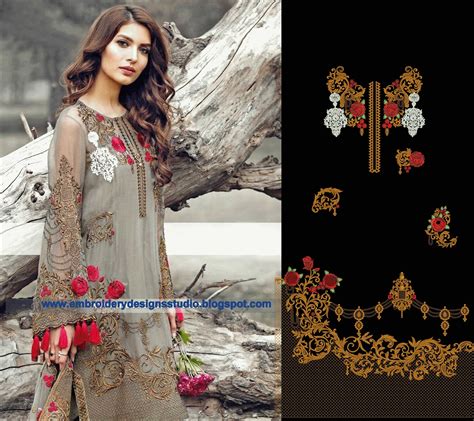 Bridal Dress Embroidery Designs Embroidery Designs Studio